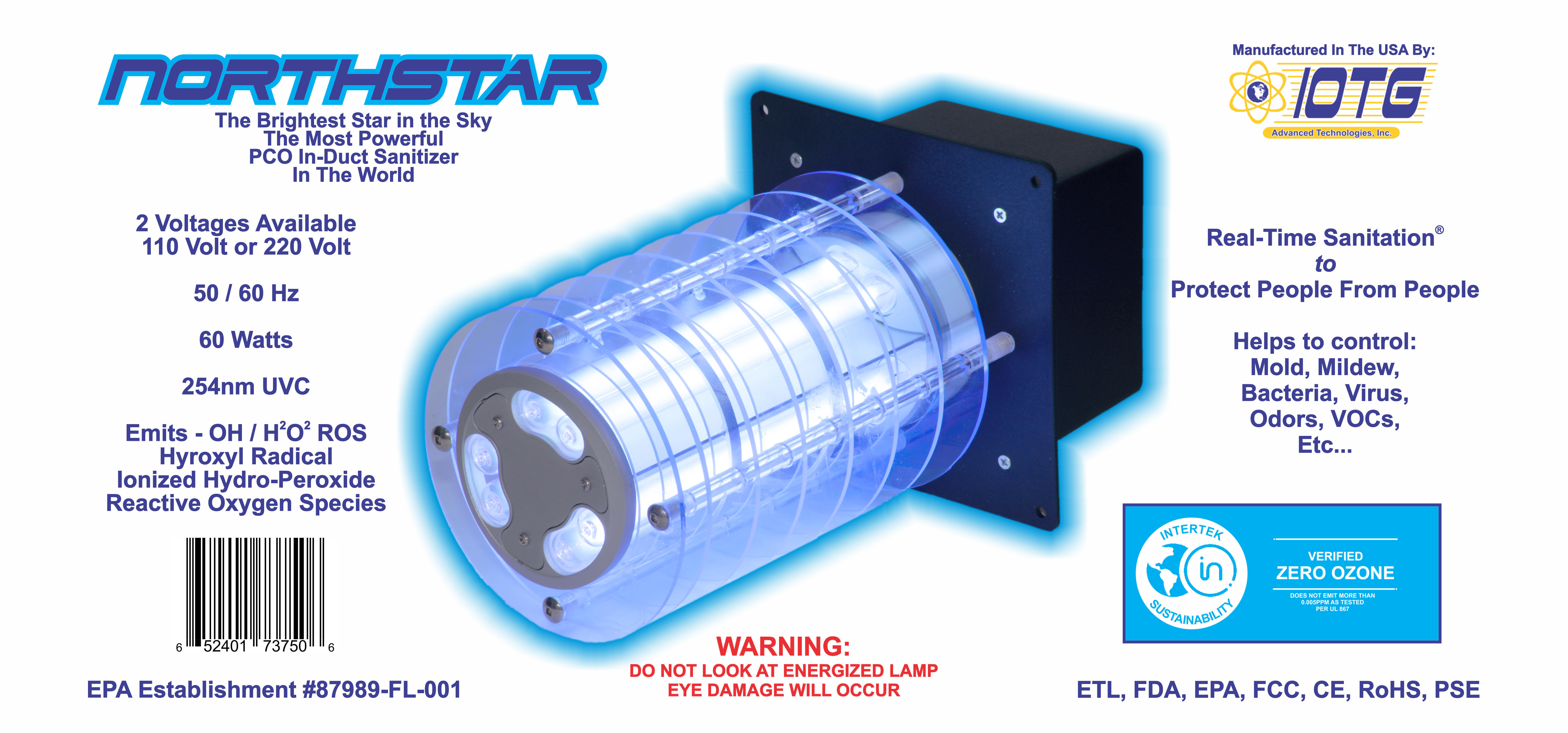 Northstar In-Duct PCO Air Purifier